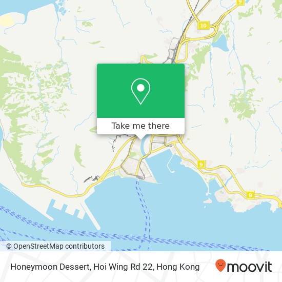 Honeymoon Dessert, Hoi Wing Rd 22 map