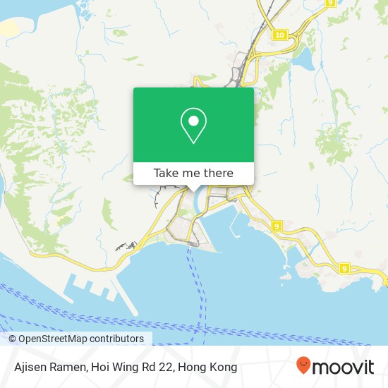 Ajisen Ramen, Hoi Wing Rd 22 map