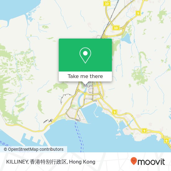 KILLINEY, 香港特别行政区 map