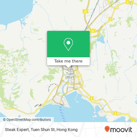 Steak Expert, Tuen Shun St map