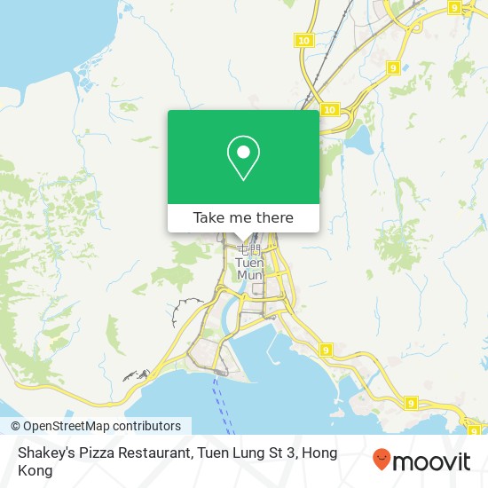Shakey's Pizza Restaurant, Tuen Lung St 3 map