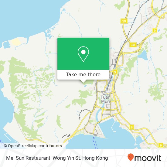 Mei Sun Restaurant, Wong Yin St map