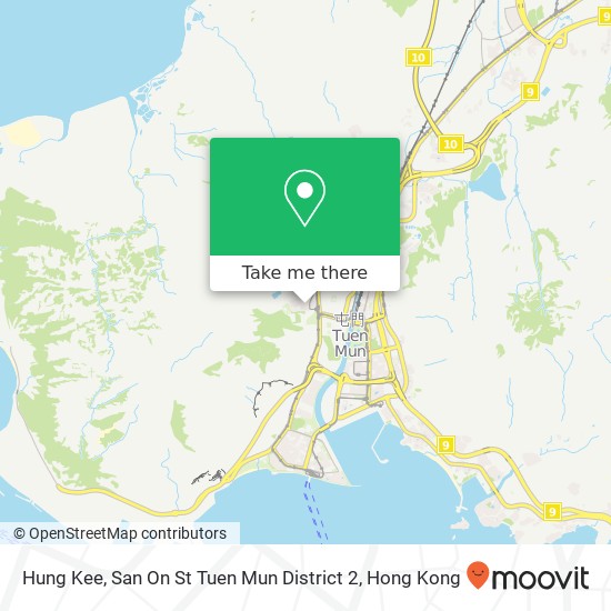 Hung Kee, San On St Tuen Mun District 2 map