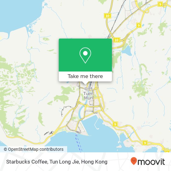 Starbucks Coffee, Tun Long Jie map