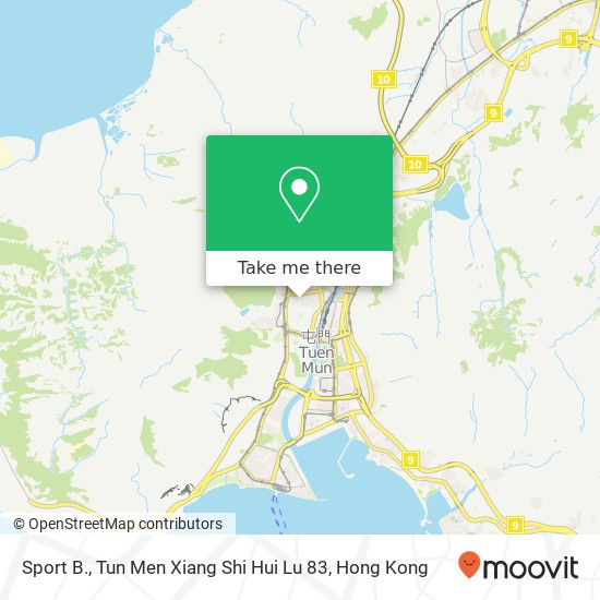 Sport B., Tun Men Xiang Shi Hui Lu 83 map
