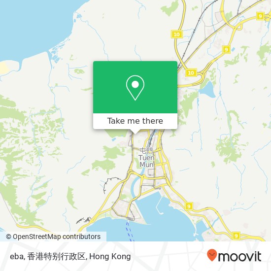 eba, 香港特别行政区 map