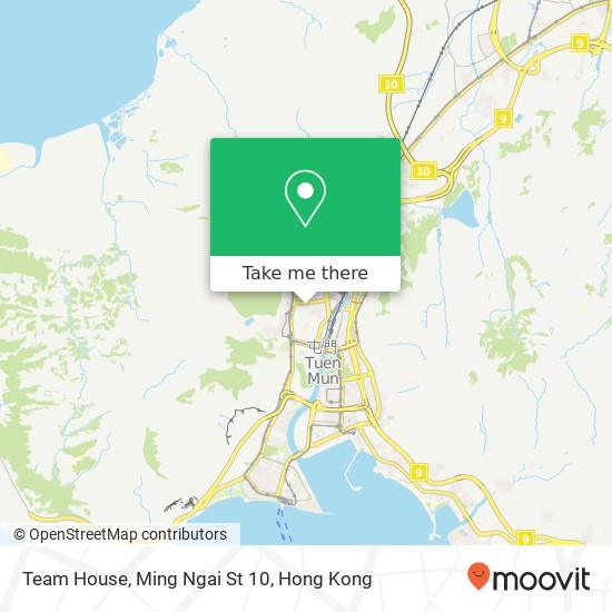 Team House, Ming Ngai St 10 map