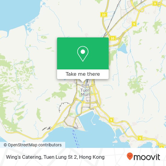 Wing's Catering, Tuen Lung St 2 map