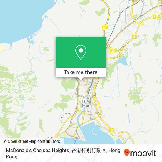 McDonald's Chelsea Heights, 香港特别行政区 map