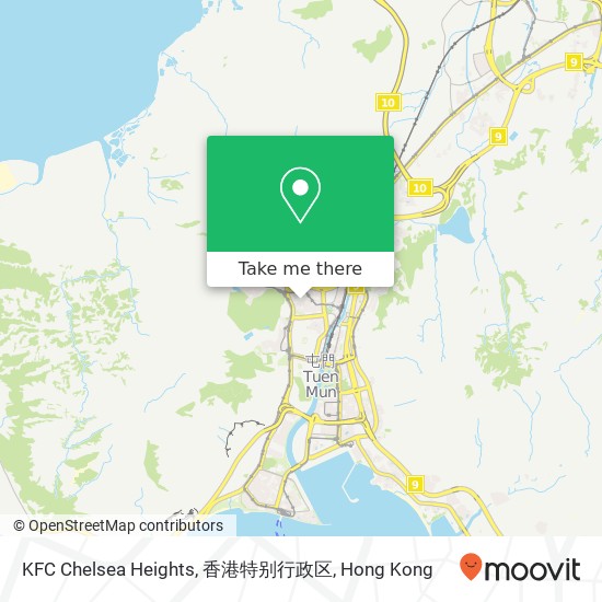 KFC Chelsea Heights, 香港特别行政区 map
