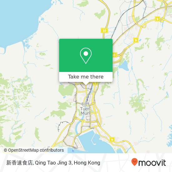 新香速食店, Qing Tao Jing 3 map