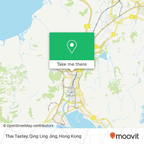 Thai Tastey, Qing Ling Jing map