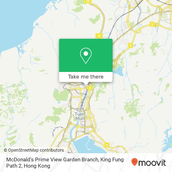 McDonald's Prime View Garden Branch, King Fung Path 2 map