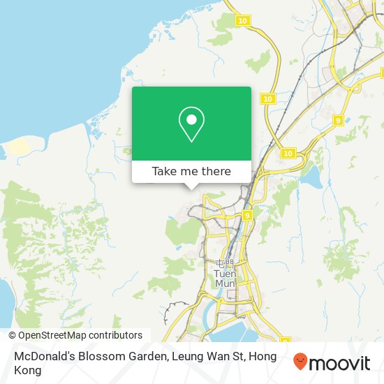 McDonald's Blossom Garden, Leung Wan St map