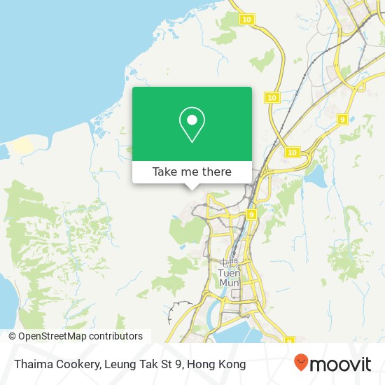 Thaima Cookery, Leung Tak St 9 map