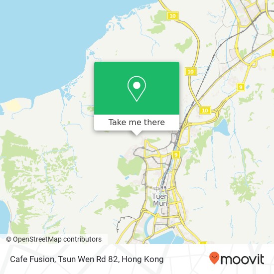 Cafe Fusion, Tsun Wen Rd 82 map