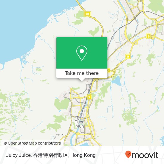 Juicy Juice, 香港特别行政区 map