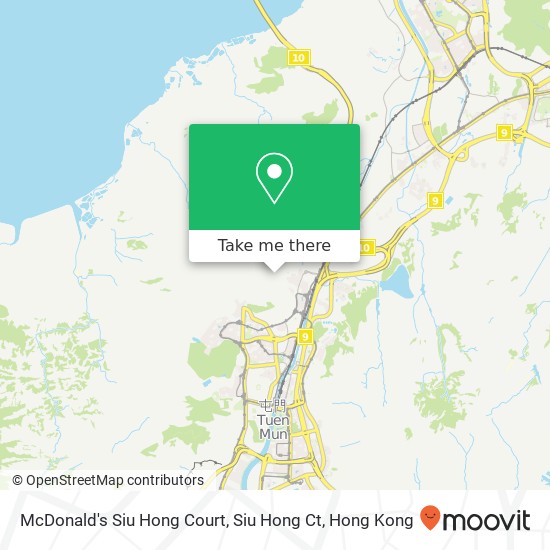 McDonald's Siu Hong Court, Siu Hong Ct map