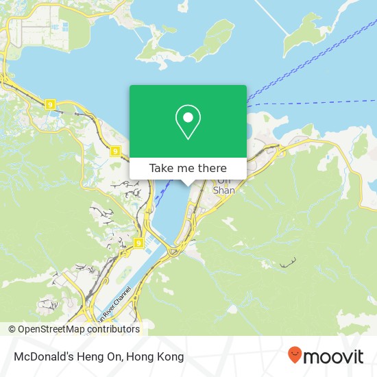 McDonald's Heng On, Hang Kam St map