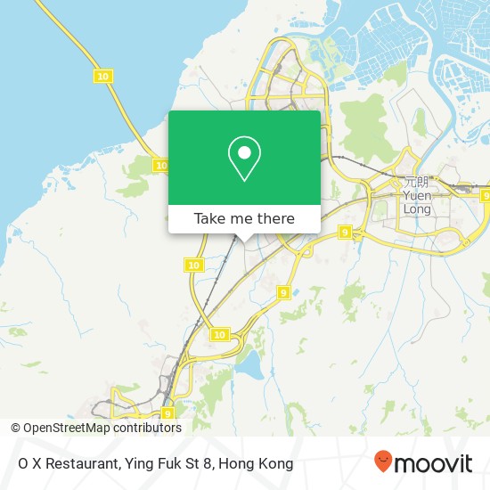 O X Restaurant, Ying Fuk St 8 map