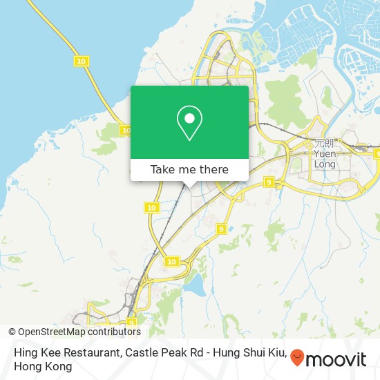 Hing Kee Restaurant, Castle Peak Rd - Hung Shui Kiu map