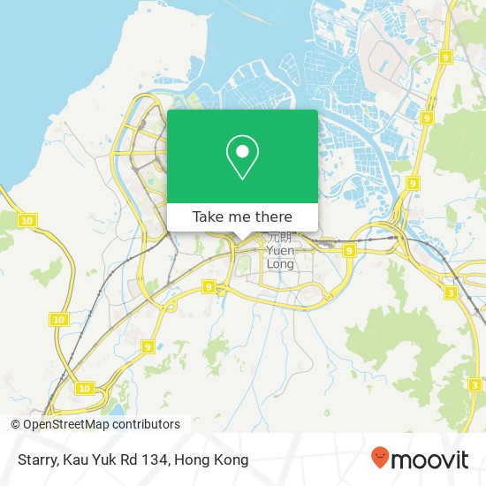 Starry, Kau Yuk Rd 134 map