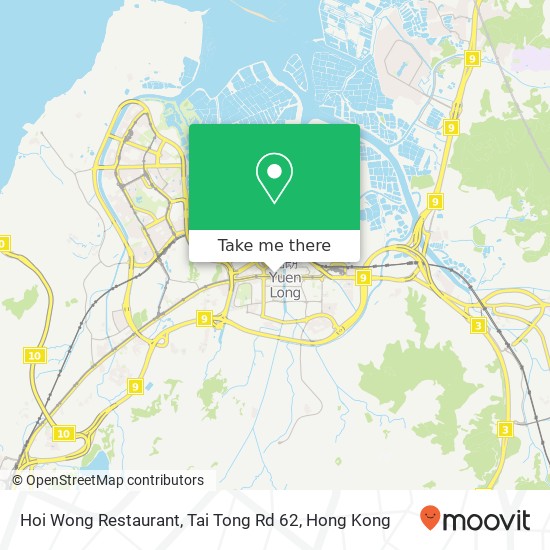 Hoi Wong Restaurant, Tai Tong Rd 62地圖
