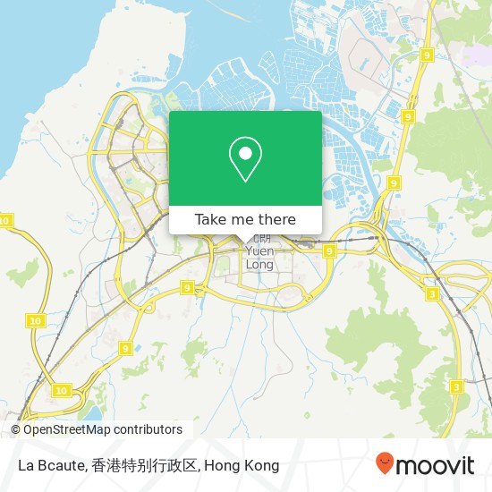 La Bcaute, 香港特别行政区 map