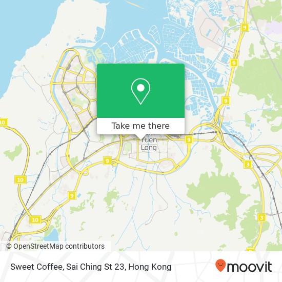Sweet Coffee, Sai Ching St 23 map