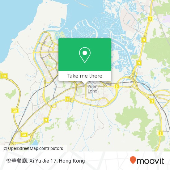 悅華餐廳, Xi Yu Jie 17 map