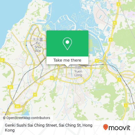Genki Sushi Sai Ching Street, Sai Ching St map
