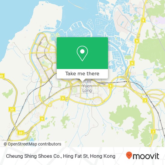 Cheung Shing Shoes Co., Hing Fat St map