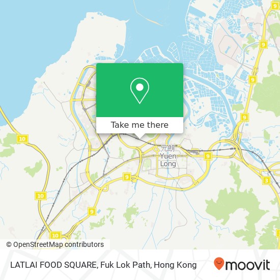 LATLAI FOOD SQUARE, Fuk Lok Path map