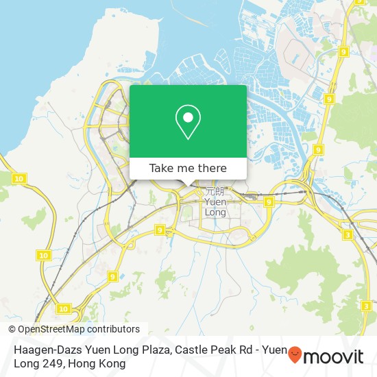 Haagen-Dazs Yuen Long Plaza, Castle Peak Rd - Yuen Long 249 map