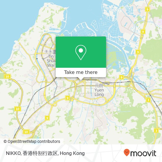 NIKKO, 香港特别行政区 map
