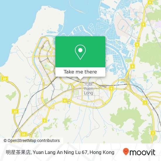 明星茶果店, Yuan Lang An Ning Lu 67 map