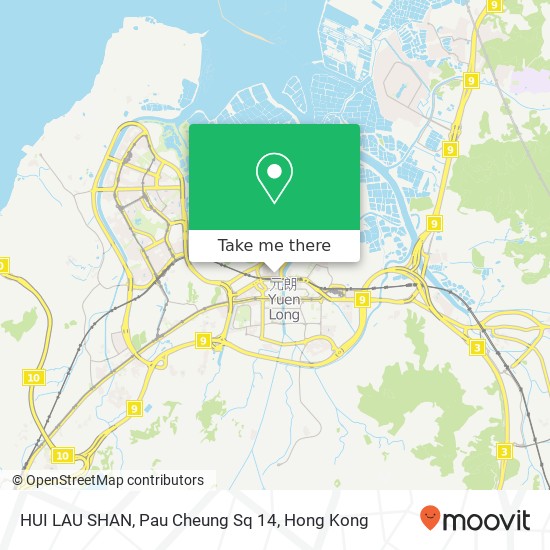 HUI LAU SHAN, Pau Cheung Sq 14 map