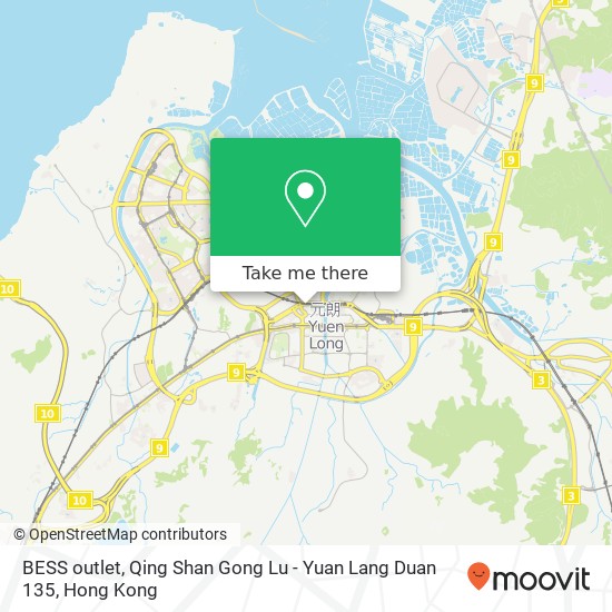 BESS outlet, Qing Shan Gong Lu - Yuan Lang Duan 135 map