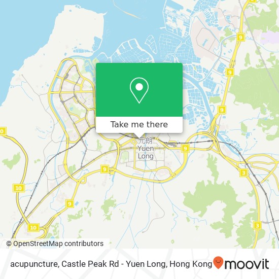 acupuncture, Castle Peak Rd - Yuen Long地圖