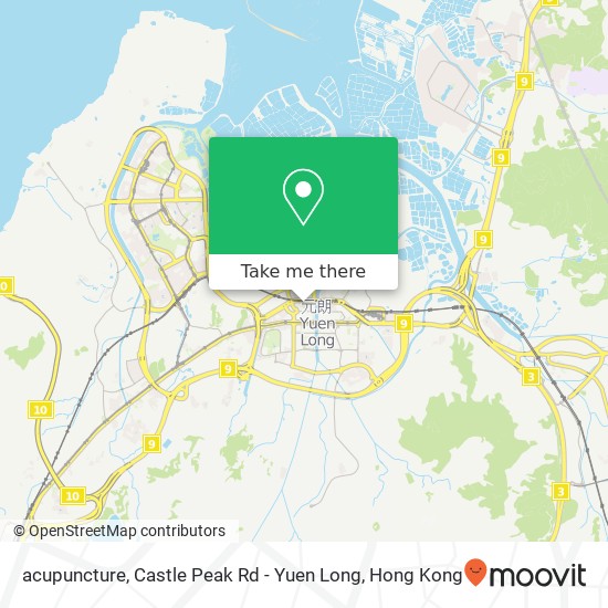 acupuncture, Castle Peak Rd - Yuen Long map