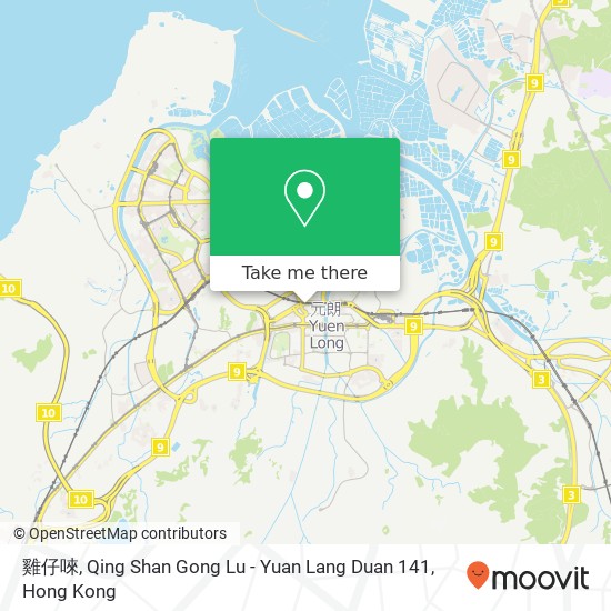 雞仔唻, Qing Shan Gong Lu - Yuan Lang Duan 141 map
