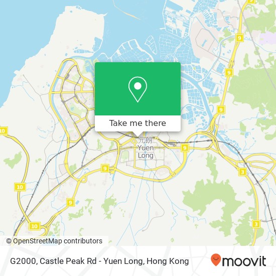 G2000, Castle Peak Rd - Yuen Long map