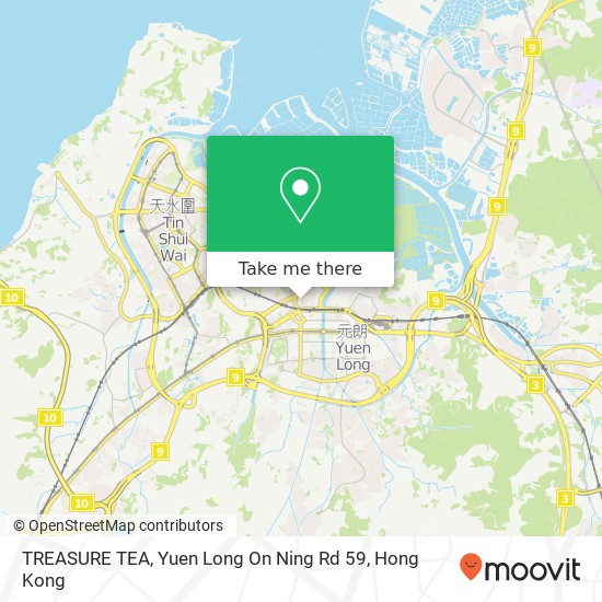 TREASURE TEA, Yuen Long On Ning Rd 59 map