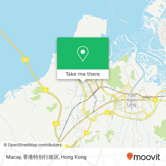 Macay, 香港特别行政区 map