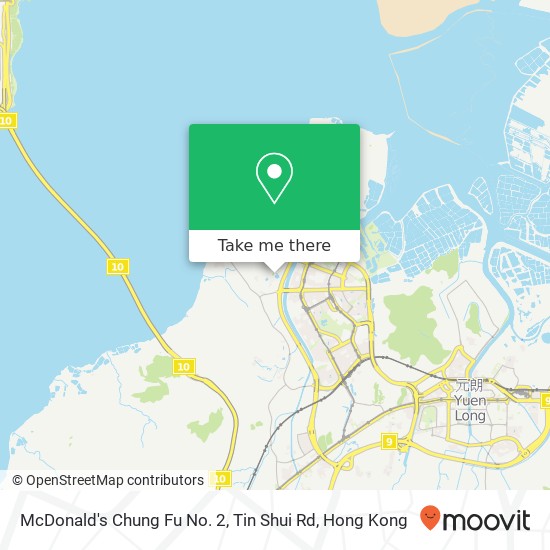 McDonald's Chung Fu No. 2, Tin Shui Rd map