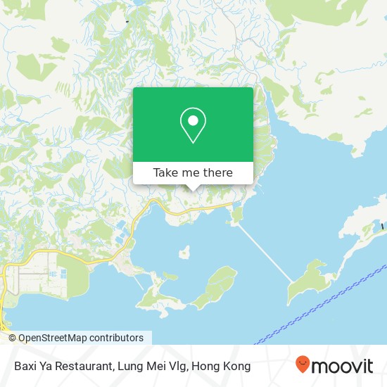 Baxi Ya Restaurant, Lung Mei Vlg map