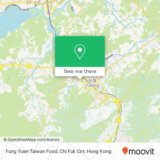Fung Yuen Taiwan Food, Chi Fuk Cirt map