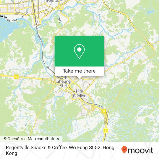Regentville Snacks & Coffee, Wo Fung St 52 map