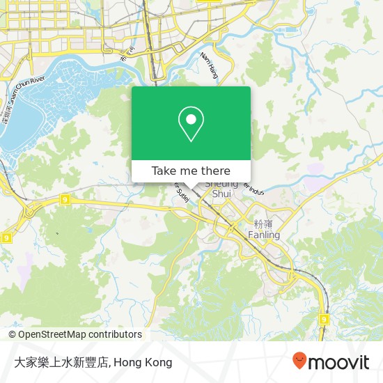 大家樂上水新豐店, Xin Feng Lu 140 map