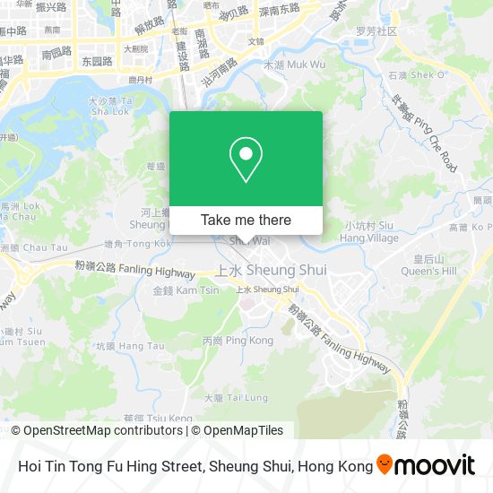 Hoi Tin Tong Fu Hing Street, Sheung Shui map